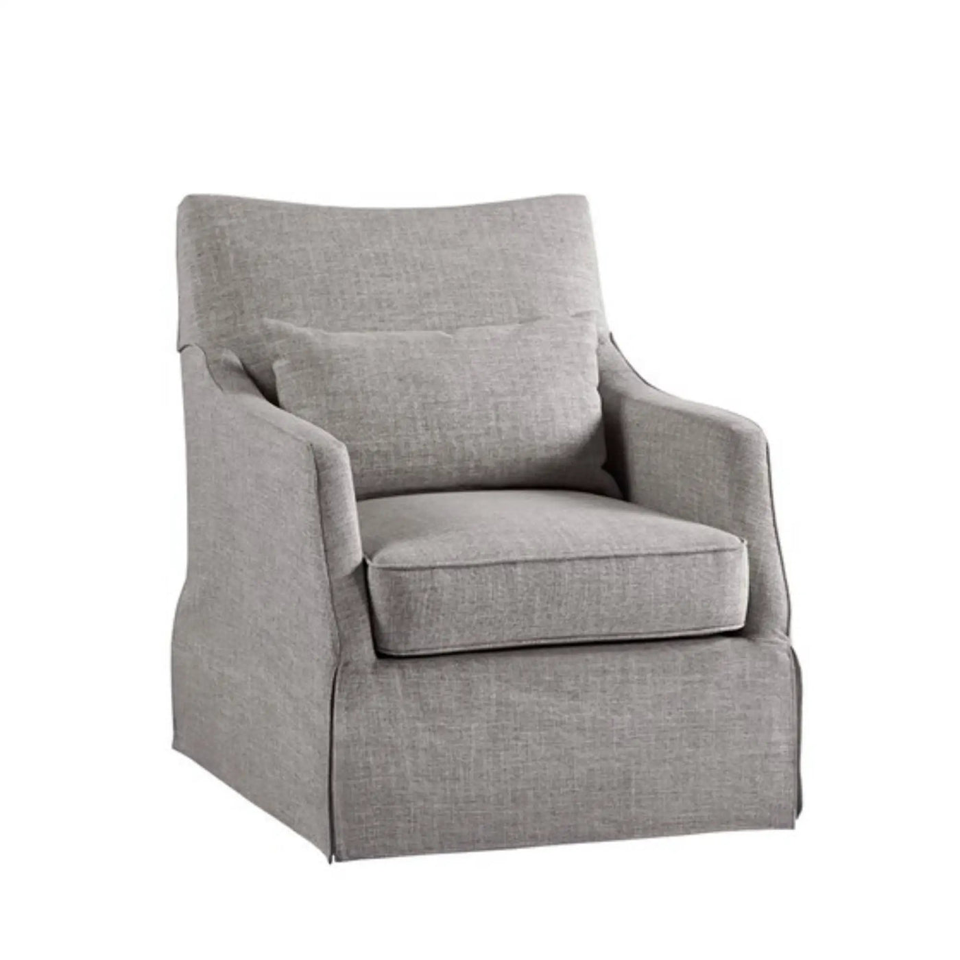 Traditional Design London Skirted Swivel Chair by HouseOfZazla