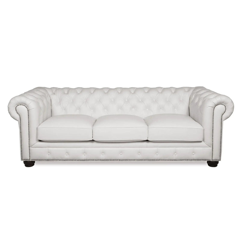 Traditional Tufted Chesterfield Nailhead Sofa by Unique Piece Furniture