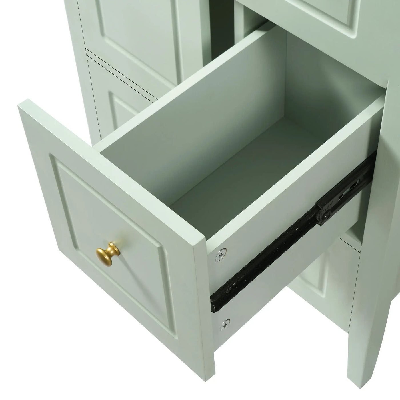 Retro Bathroom Vanity With Sink, Soft Closing Cabinet & Drawers by HouseOfZazla