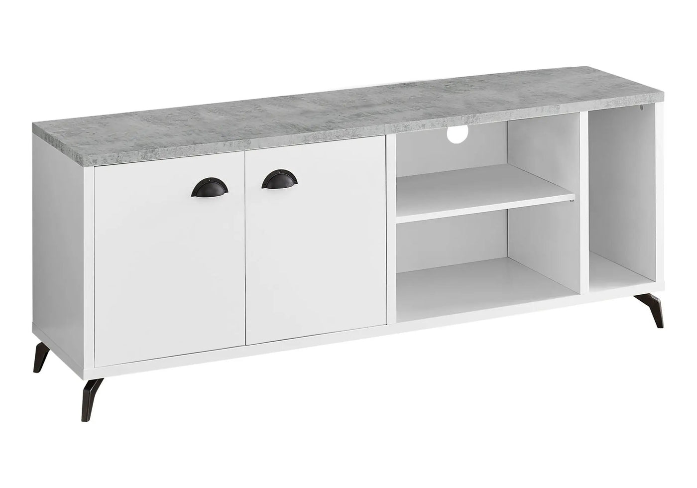 Contemporary TV Stand Console with Storage Cabinet by HouseOfZazla