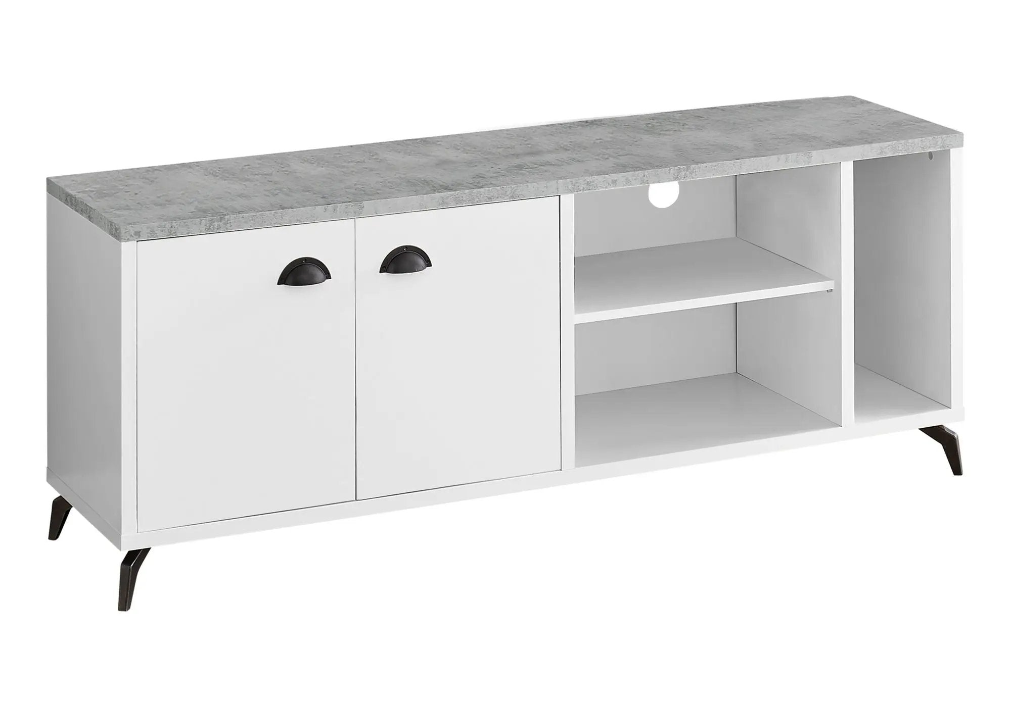 Contemporary TV Stand Console with Storage Cabinet by HouseOfZazla