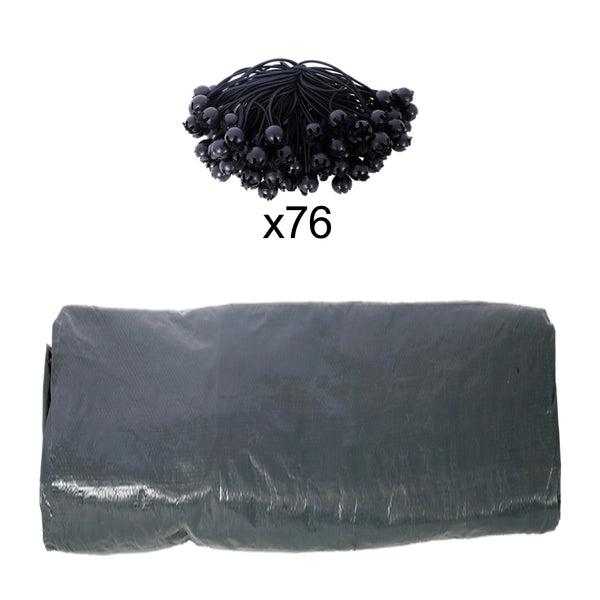 12x20ft Carport Replacement Canopy Cover with Elastic Buckles - Neutral, photo 2 of 8