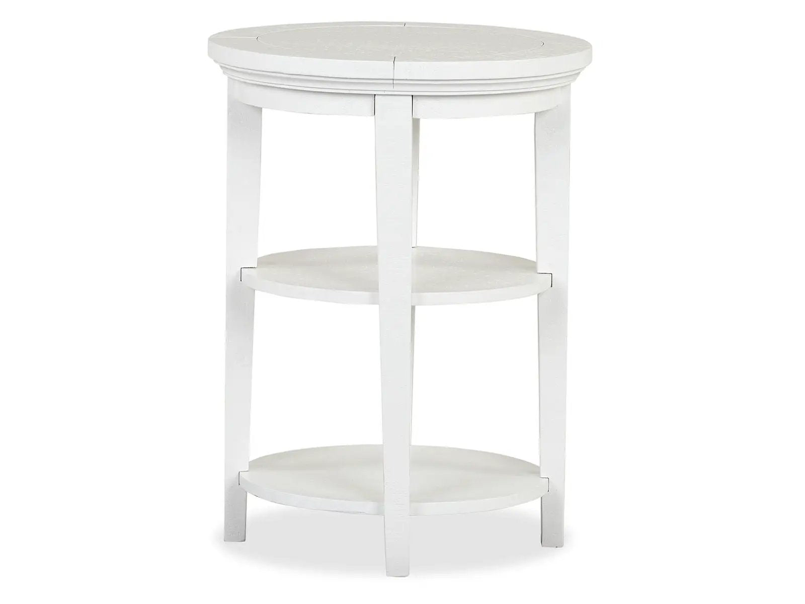 Heron Cove - Round Accent End Table - Chalk White by Unique Piece Furniture