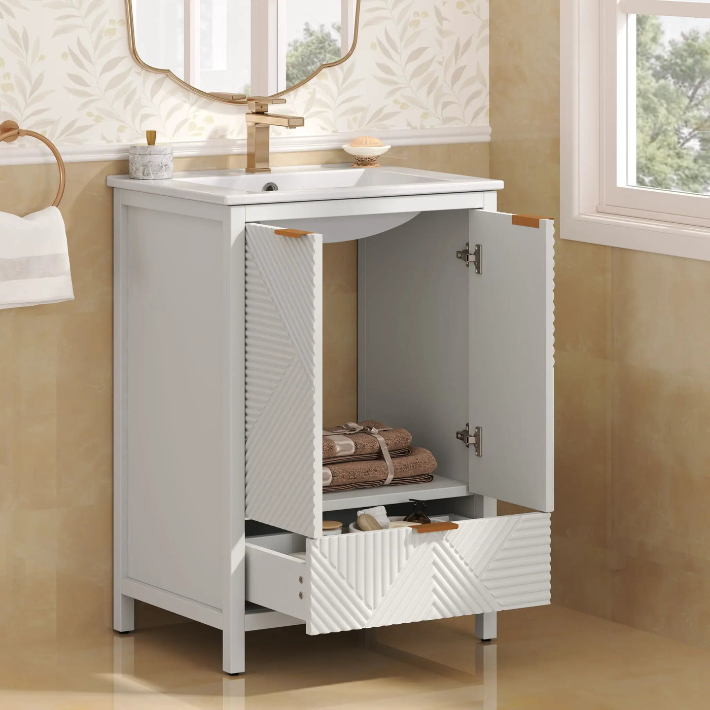 Modern Bathroom Vanity With Sink Combo by HouseOfZazla