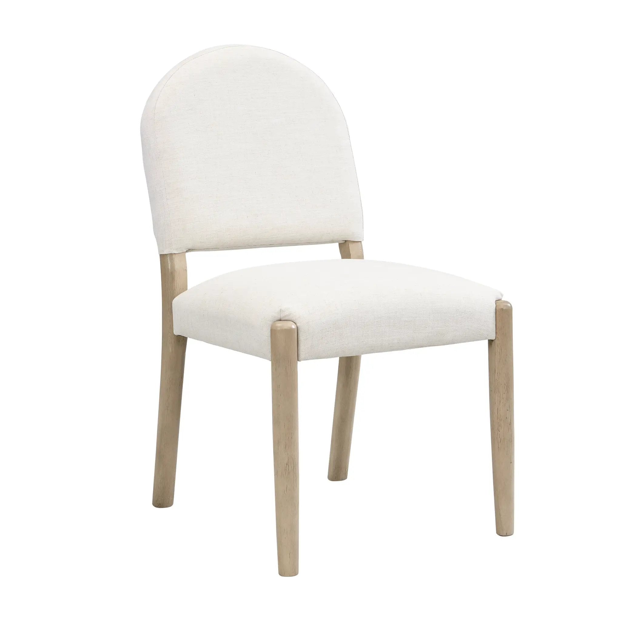 Dining Chairs with Back Mid Century Fabric Upholstered Armless Set of 2 by HouseOfZazla