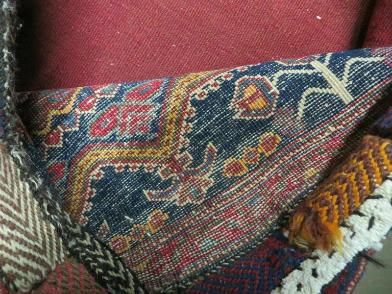 3' X 4.5' Antique Handmade Turkish Tribal Wool Rug Double Saddle Bag Nice by Jewel Rugs