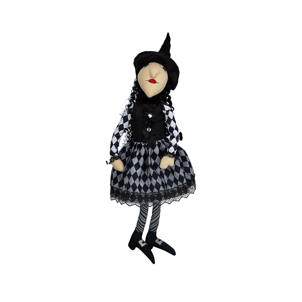 Halloween Sitting Witch Decor - Black, photo 6 of 13