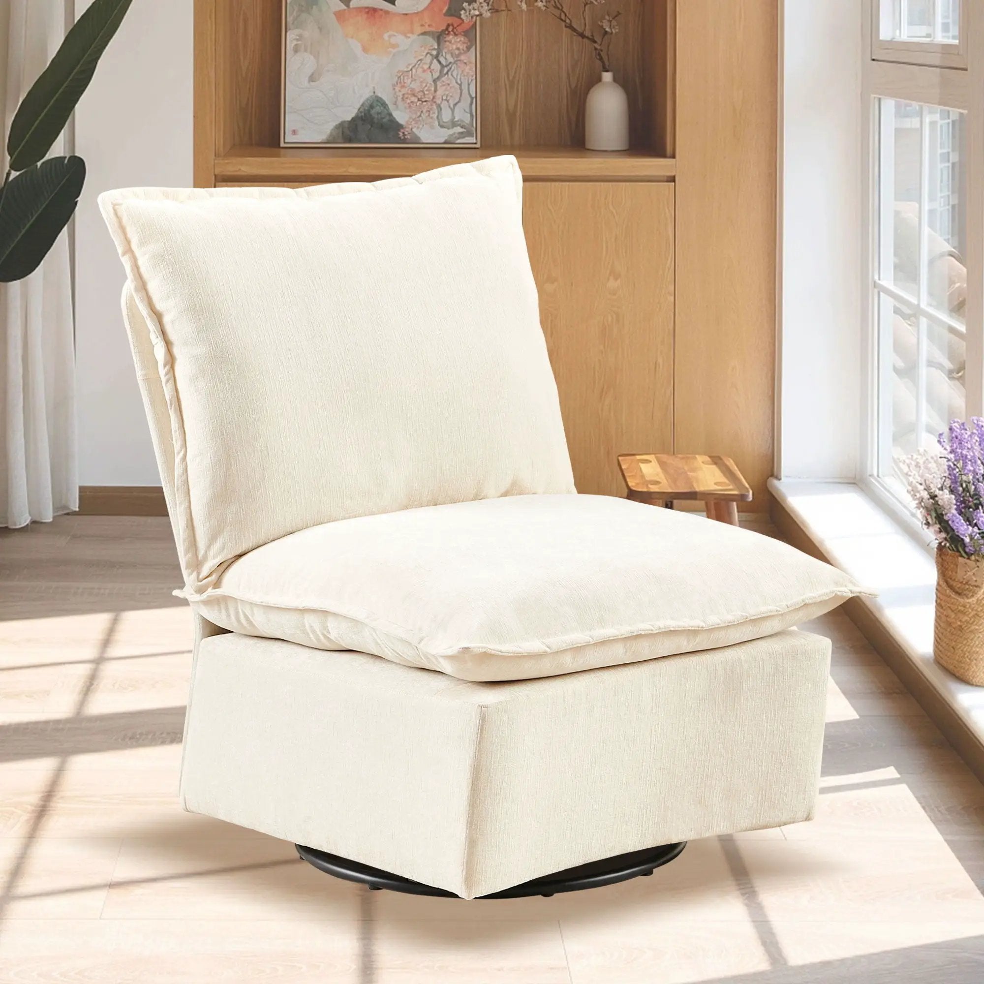 Detachable Single 360 Swivel Rocking Rocker, 360 Swivel Sofa Chair & Single Sofa Lounge, Comfortable Seating For Living Room & Bedroom Sofa 1 Piece by HouseOfZazla
