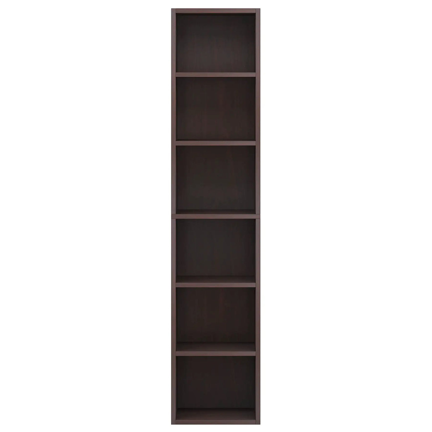 6 Tier Narrow Corner Cube Bookcase Storage, Freestanding Shelf With Open Cubes For Living Room by HouseOfZazla