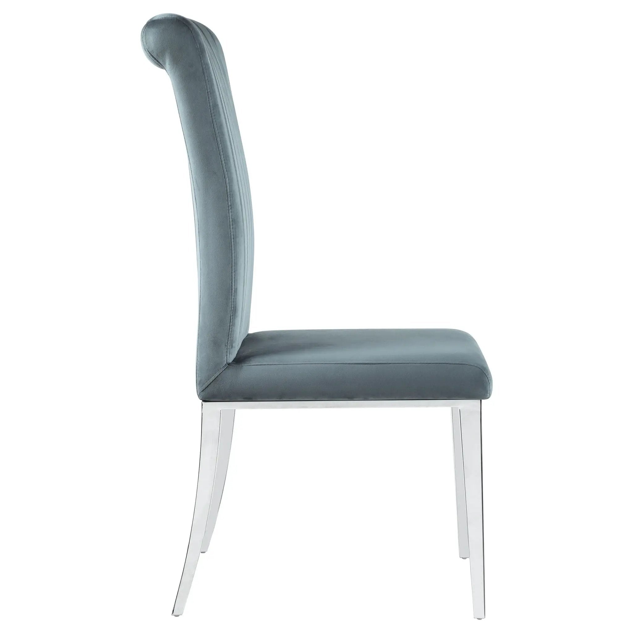 Tufted Side Upholstered Dining Chair (Set of 2) - Gray by HouseOfZazla