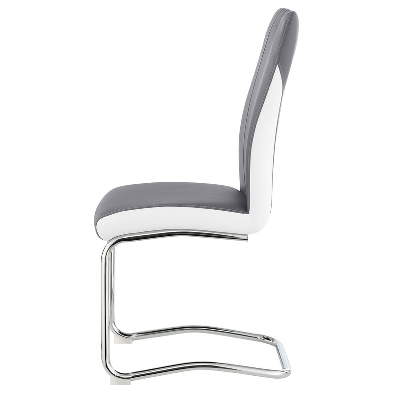 Jernigan - Upholstered Dining Side Chair (Set of 4) - Gray by HouseOfZazla