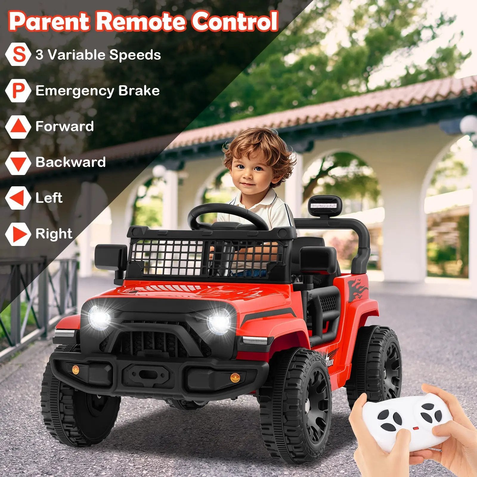 12V Kids Ride on Truck Car Battery Powered Electric Vehicle by DirectDeals