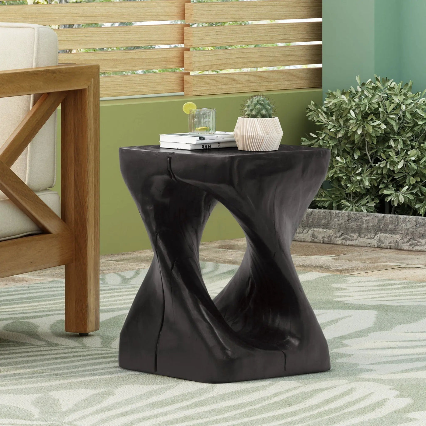 Twist Shape Side Table by HouseOfZazla