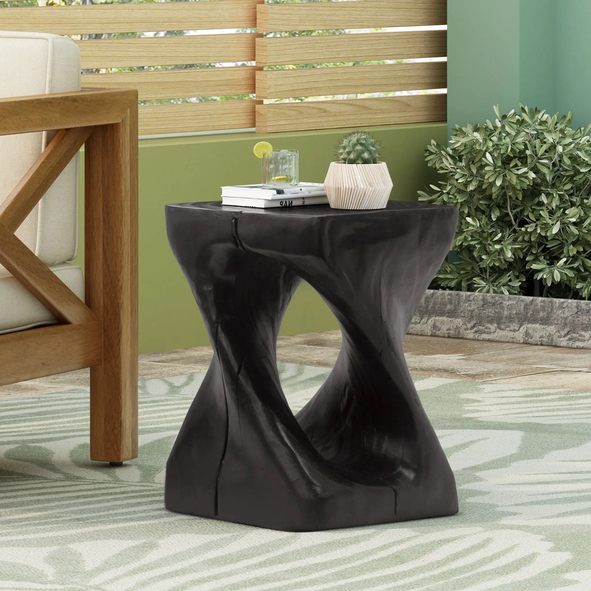 Twist Shape Side Table by HouseOfZazla