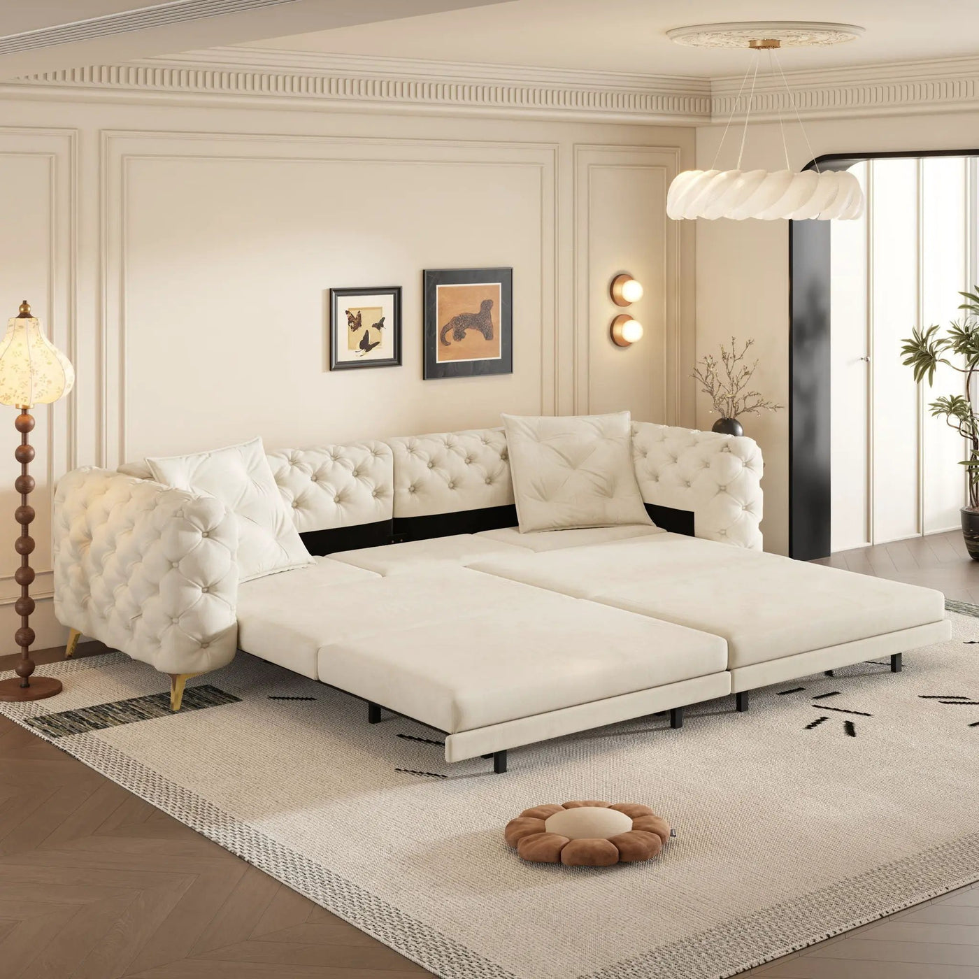 3-In-1 Convertible Sleeper Sofa by HouseOfZazla