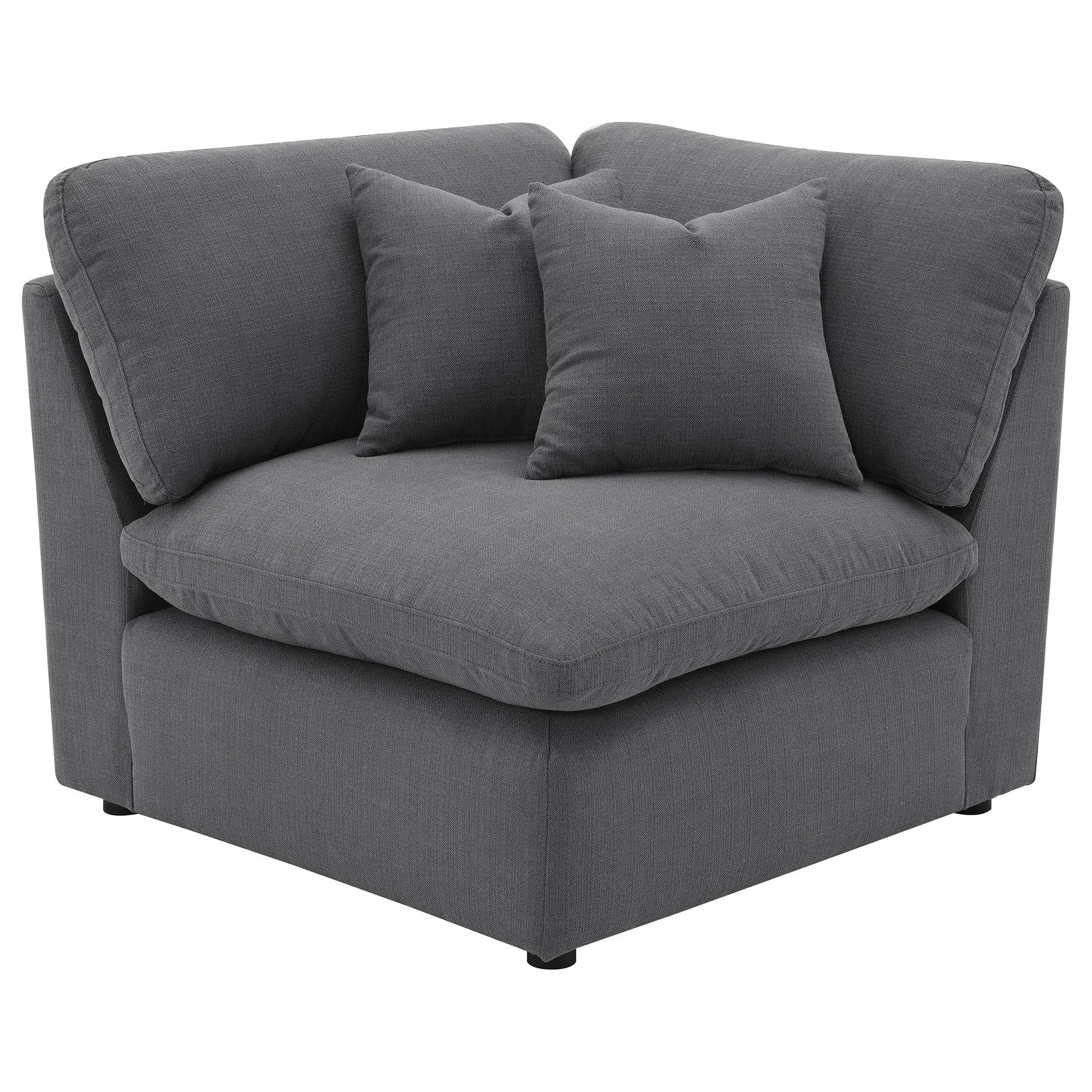 Hobson 6-piece Upholstered Modular Sectional Sofa Charcoal by Unique Piece Furniture