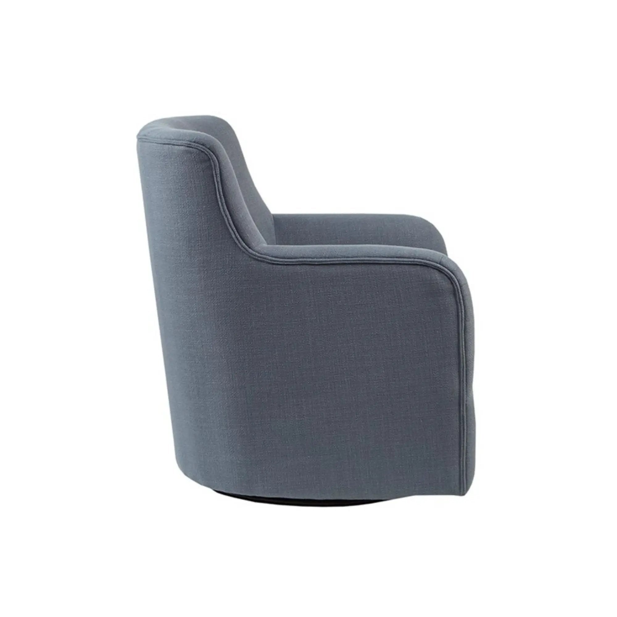 Adele - Swivel Chair With Button Tufted Back by HouseOfZazla