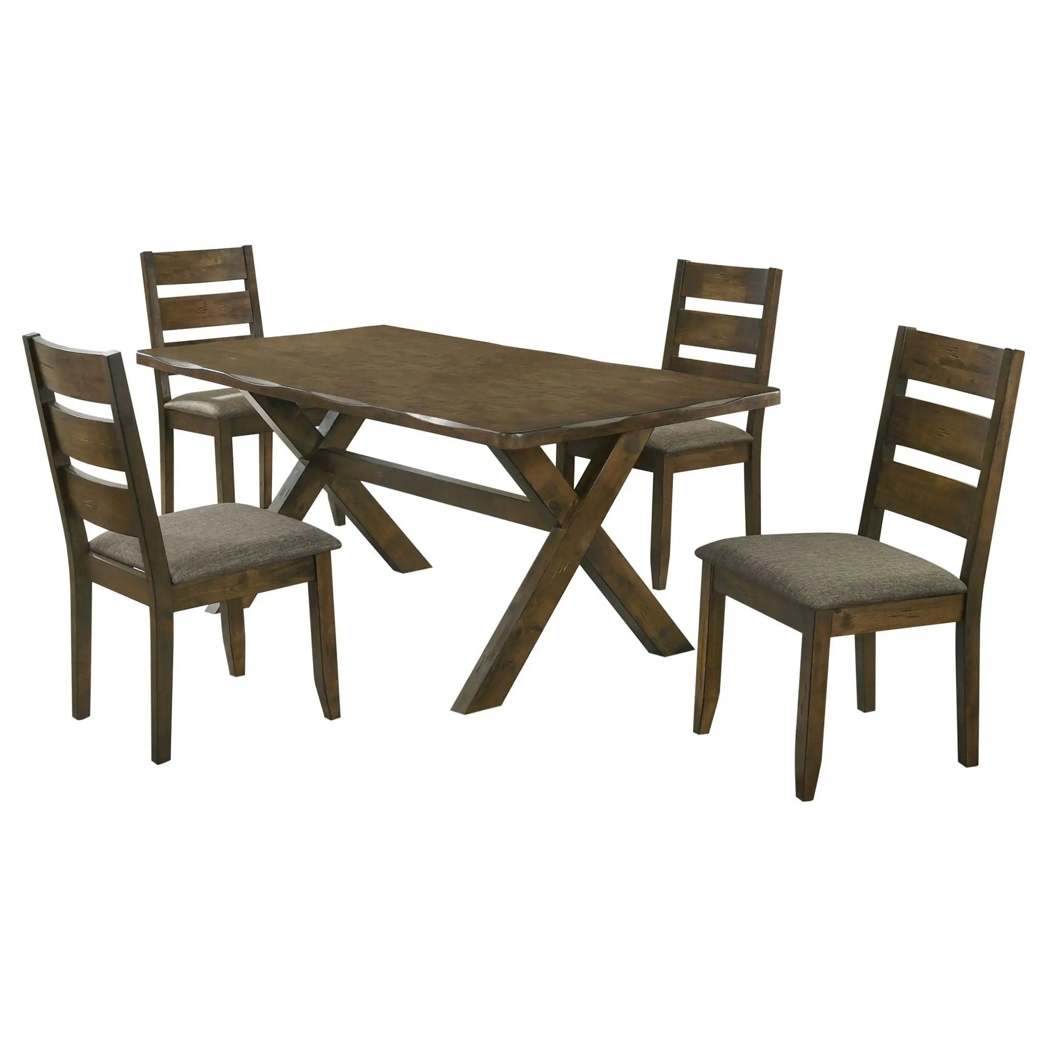 Alston 5-piece Rectangular Dining Table Set Knotty Nutmeg by Unique Piece Furniture