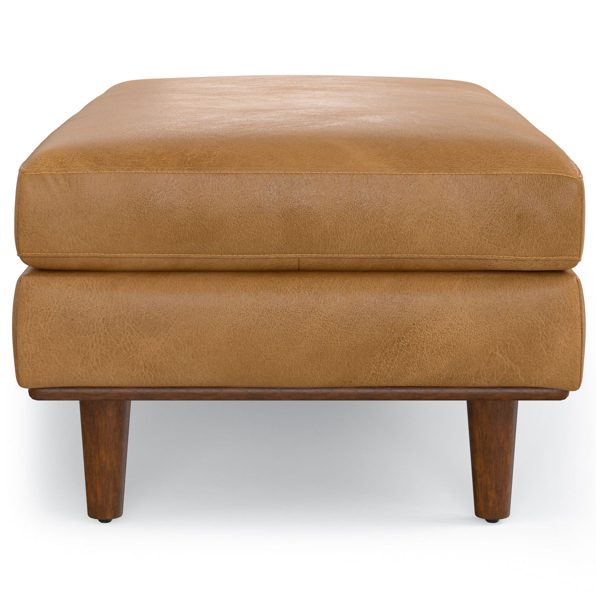 Handcrafted Ottoman with Feather-Filled Cushion - Multiple Colors, photo 33 of 40