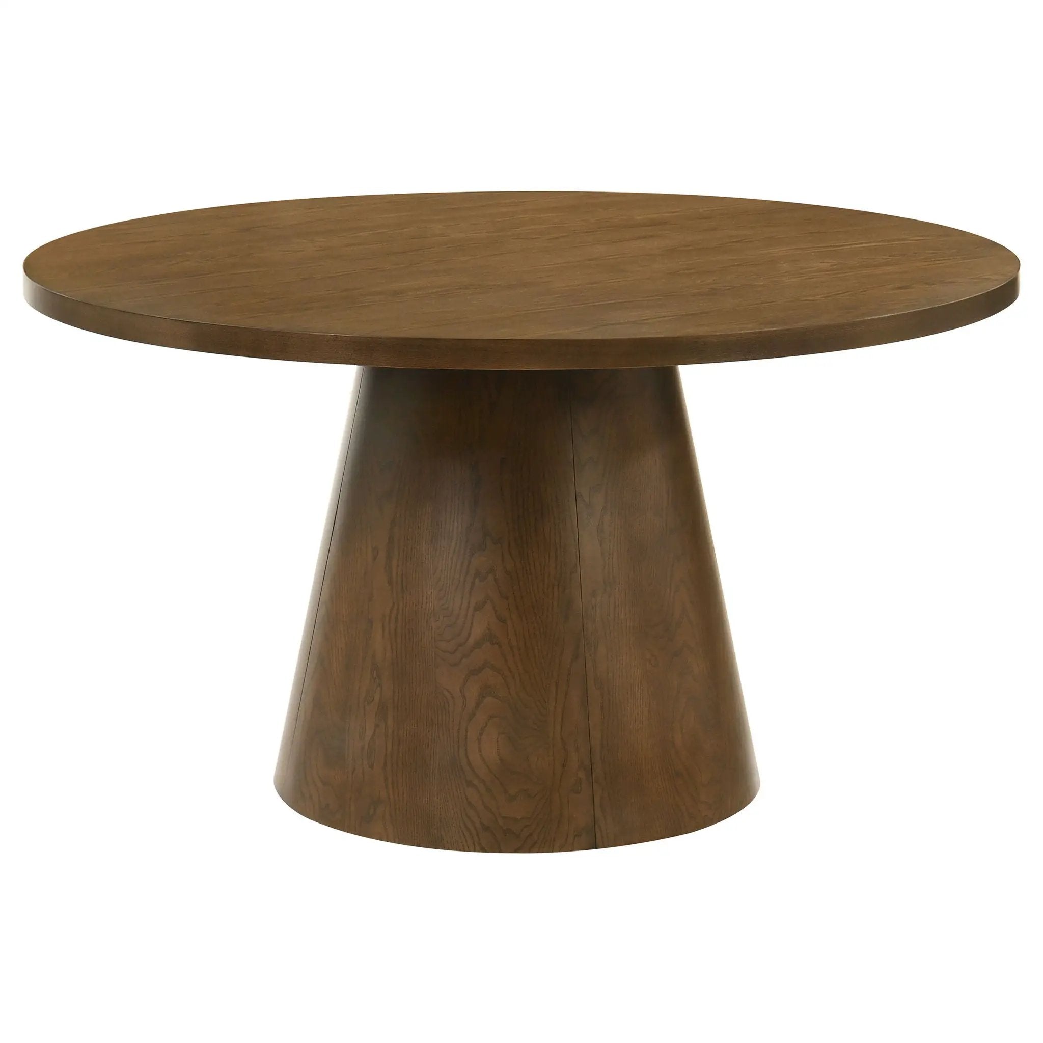 Franklin 5-piece 54-inch Round Dining Table Set Dark Brown by Unique Piece Furniture