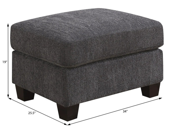 Ottoman - Gray - Wood, photo 2 of 5