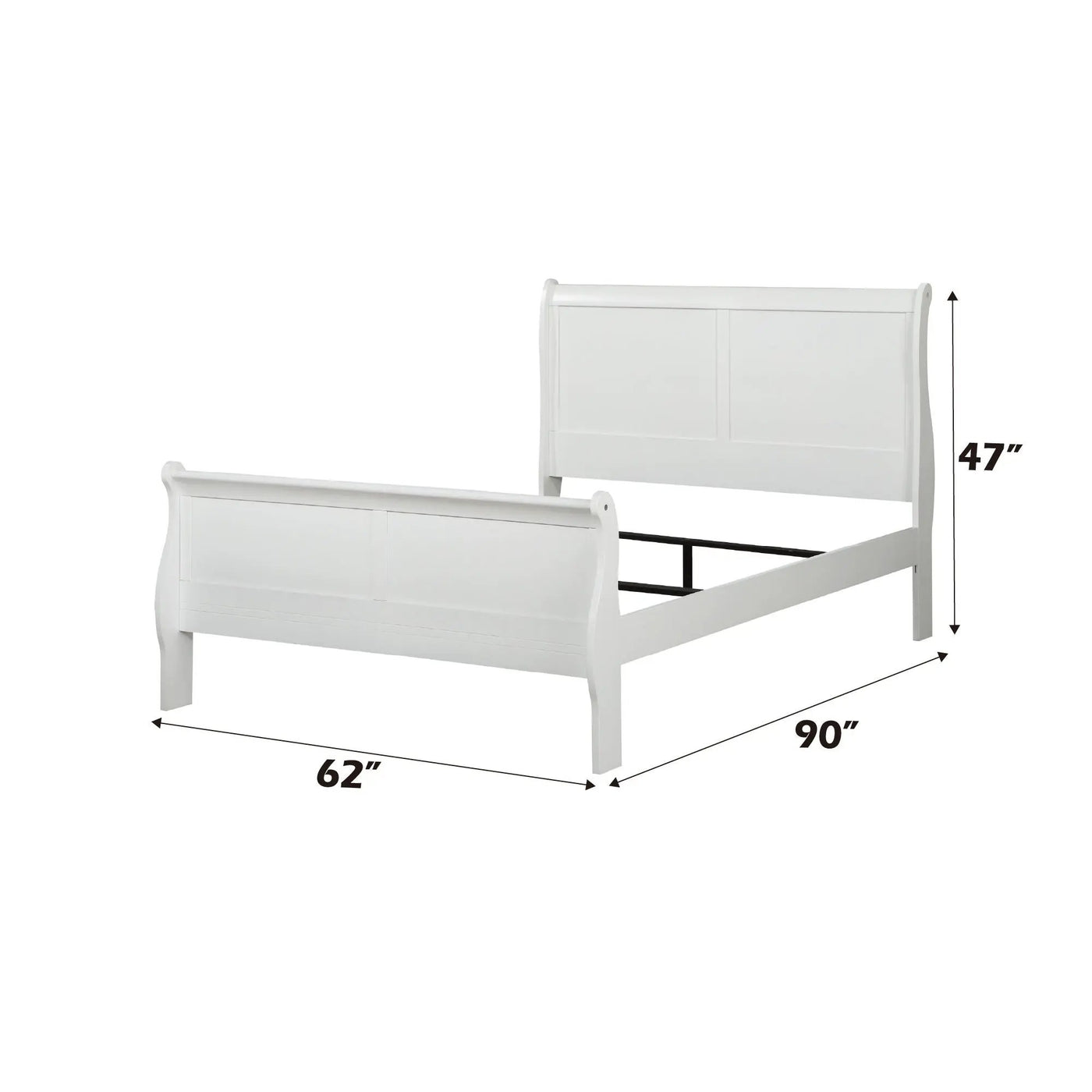 Louis Philippe Sleigh Style Bed by HouseOfZazla