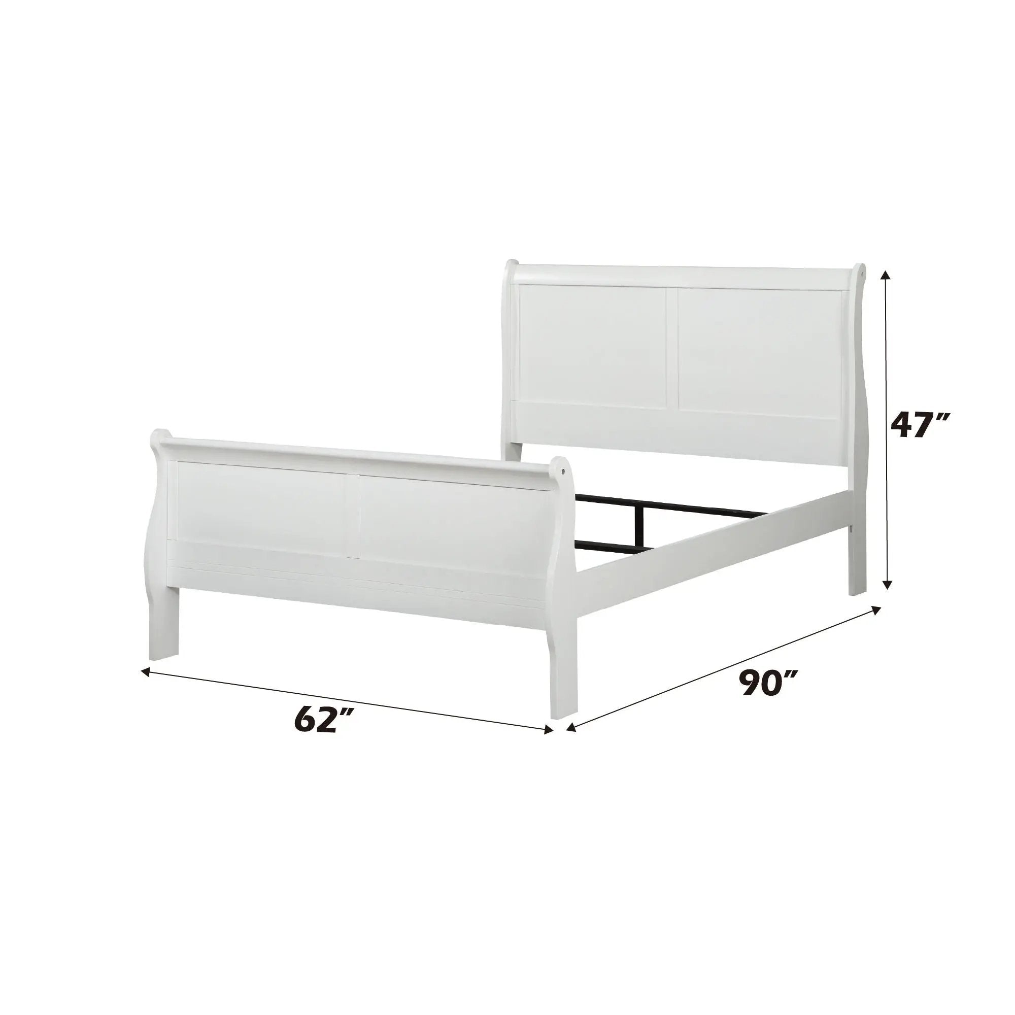 Louis Philippe - Sleigh Style Bed by Unique Piece Furniture