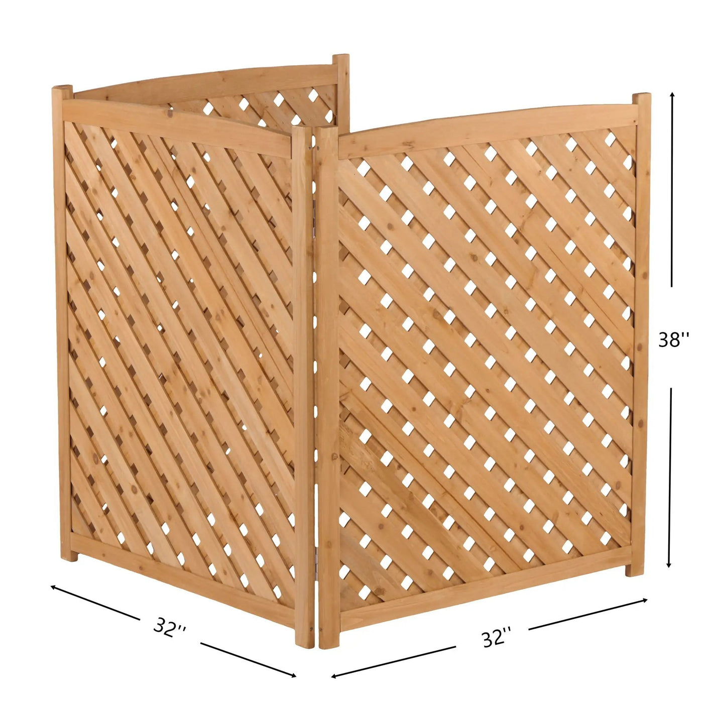 Outdoor 3 Panel Air Conditioner Fence Screen by HouseOfZazla
