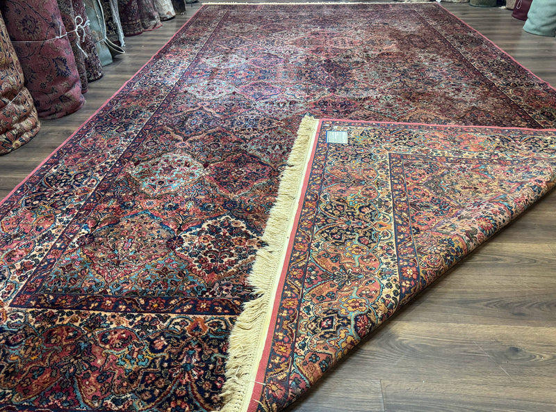 10x18 Karastan Multicolor Panel Kirman Rug #717, Palace Size Wool Discontinued Original 700 Series by Jewel Rugs
