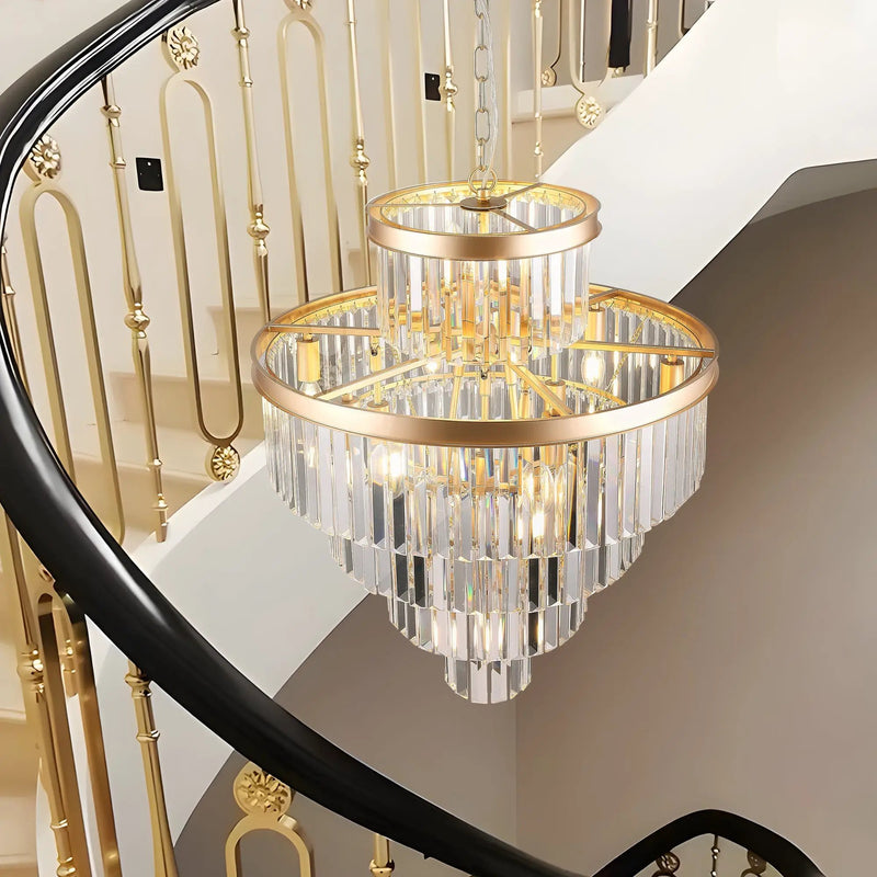 Golden Luxury Crystal Chandelier 23.6 Inch by HouseOfZazla