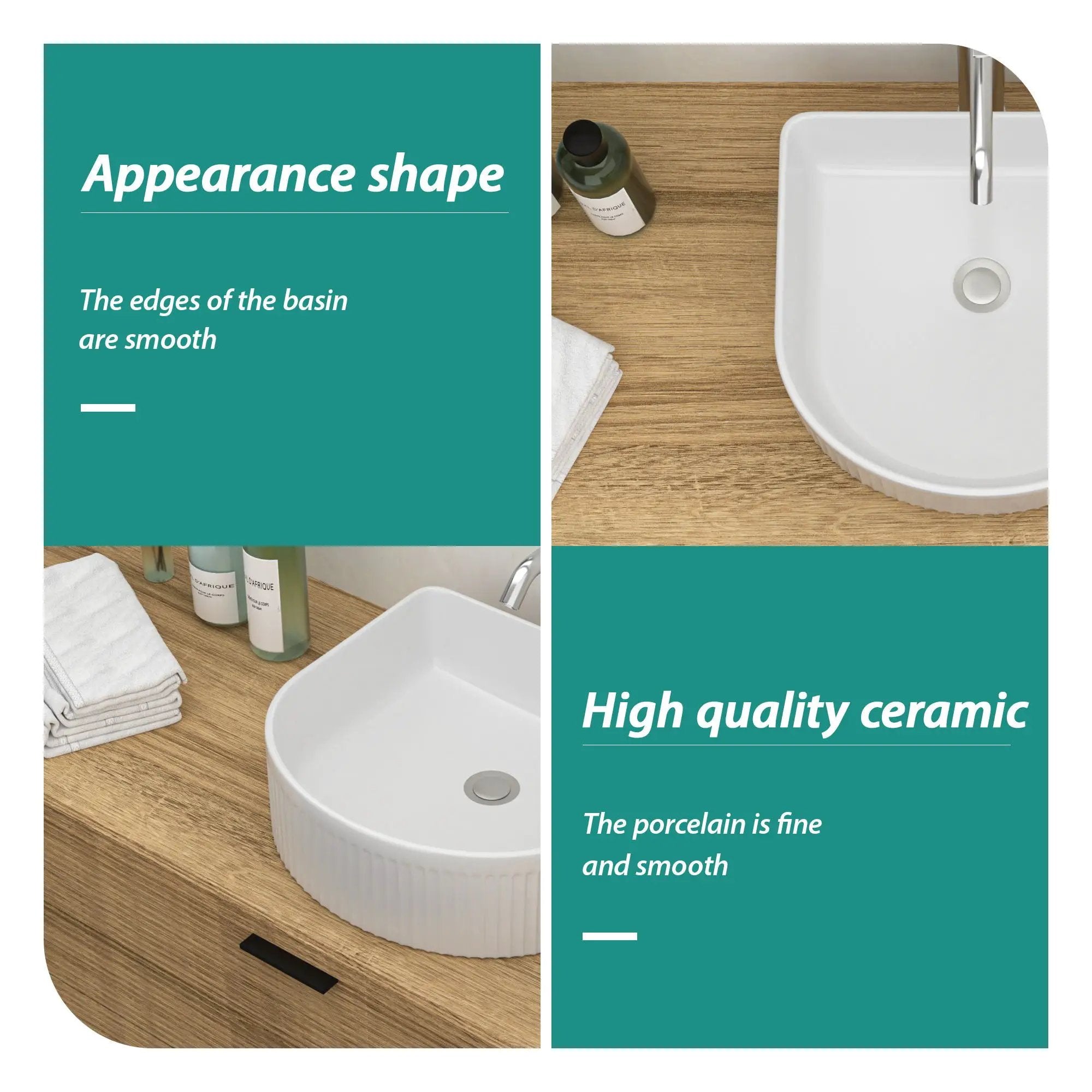 Vessel Bathroom Sink With Design - White by HouseOfZazla