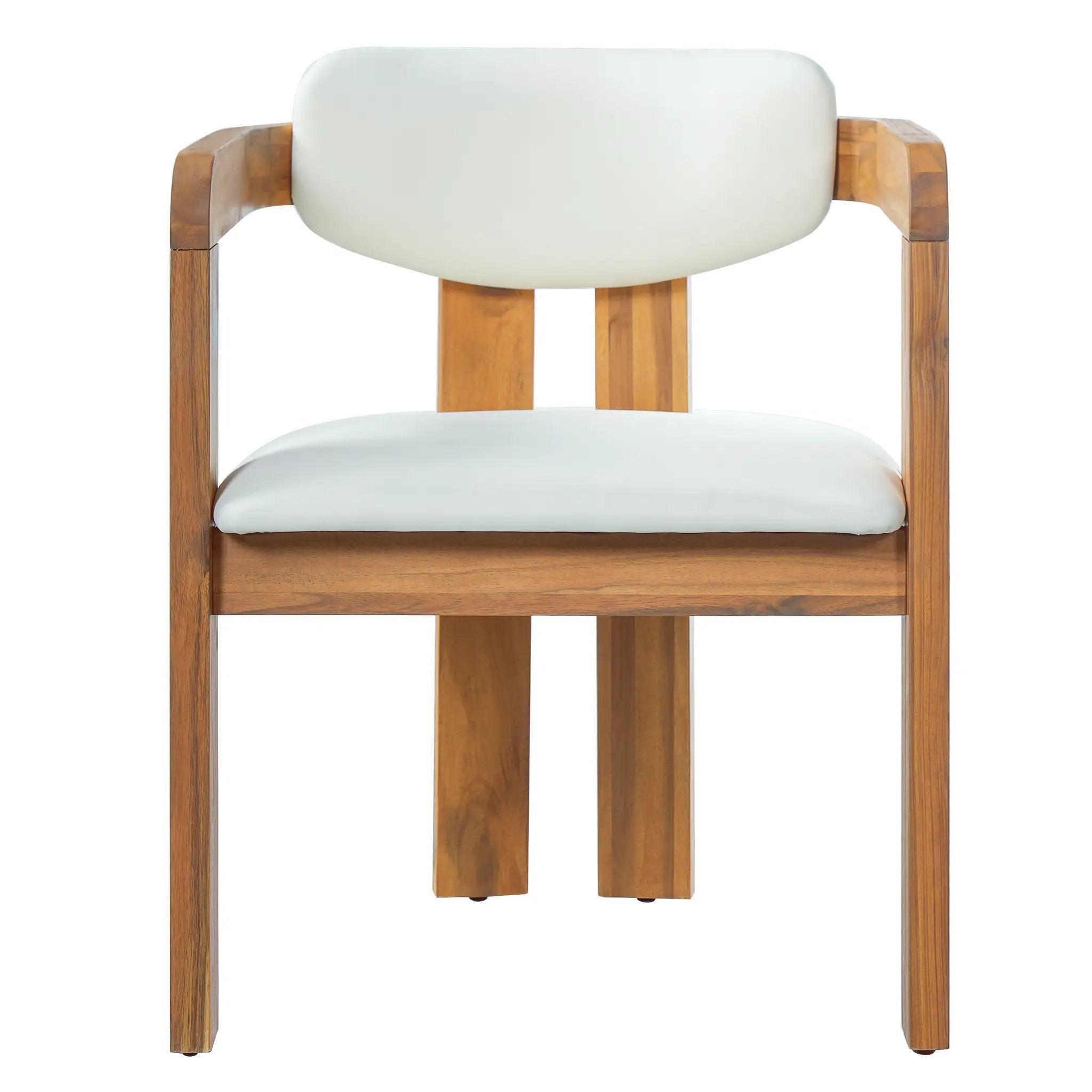Set of 2 Outdoor Acacia Wood Dining Chairs with Cushions by HouseOfZazla