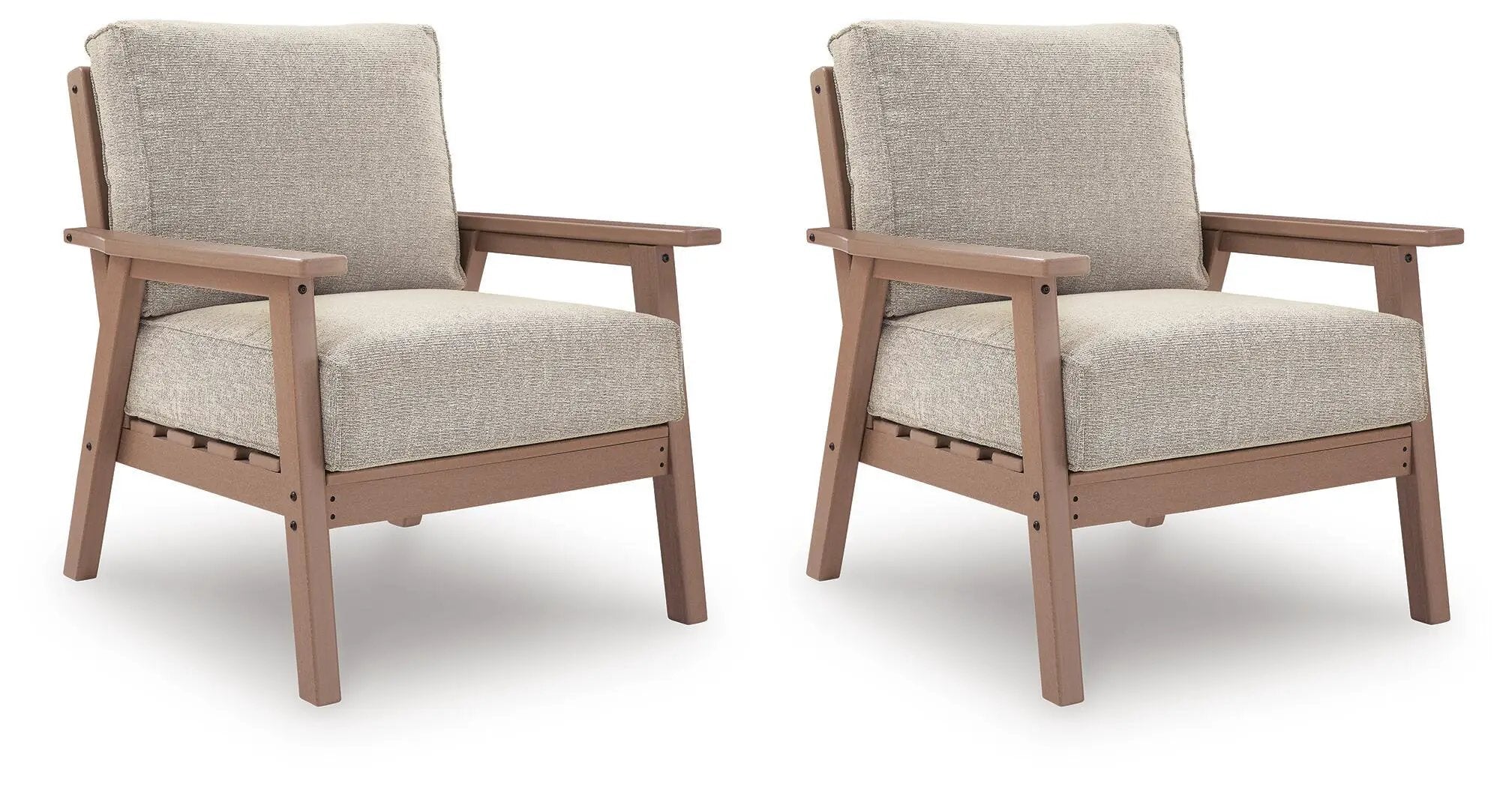 Grover Beach - Lounge Chair With Cushion (Set of 2) - Driftwood by Unique Piece Furniture