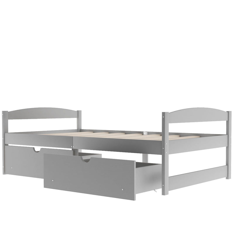Platform Bed With 2 Drawers