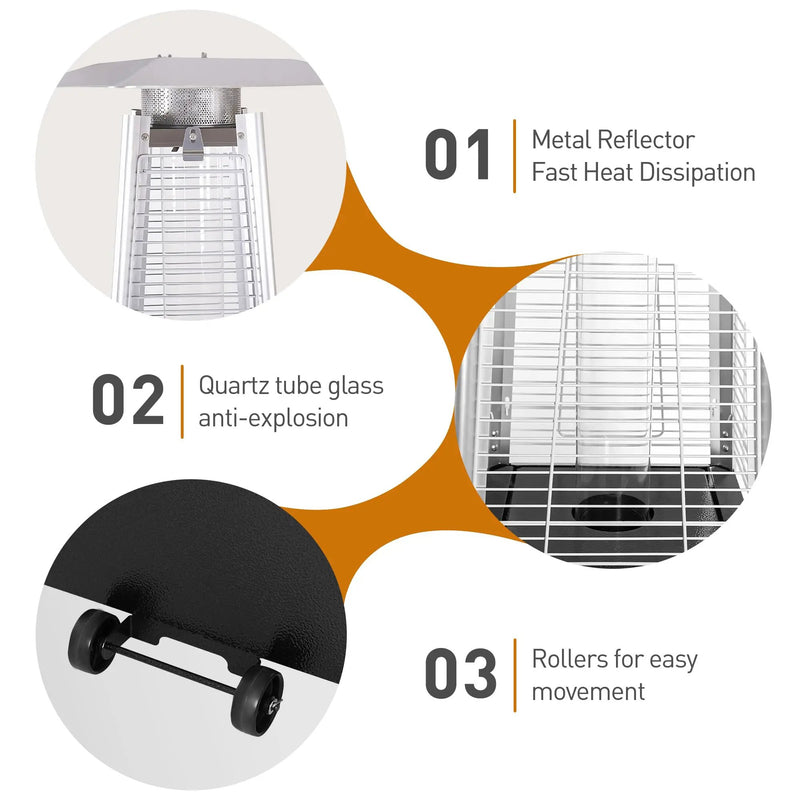 Patio Heater 48,000 BTU Outdoor Heaters by HouseOfZazla