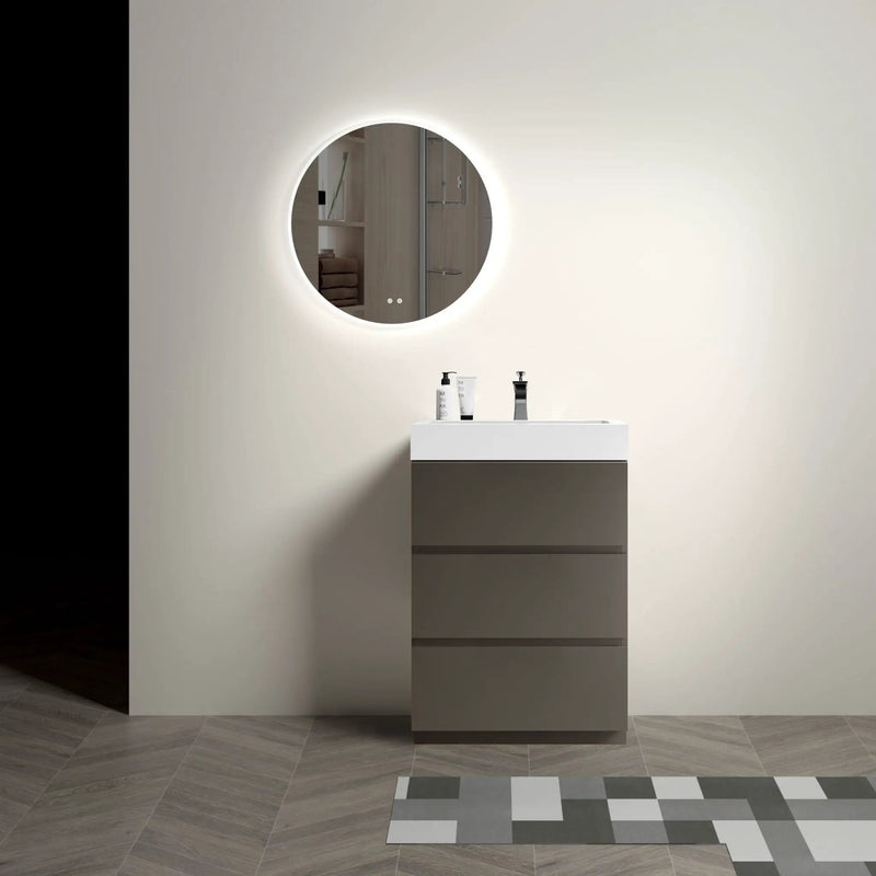 Alice - Bathroom Vanity With Sink, Large Storage Freestanding Bathroom Vanity For Modern Bathroom, One-Piece Sink Basin Without Drain And Faucet by Unique Piece Furniture