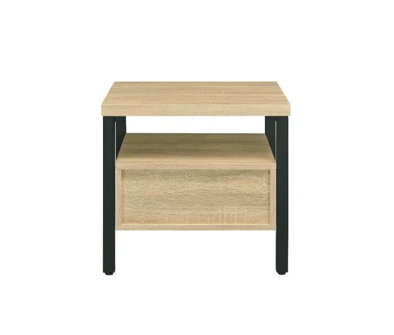 Yawan - Accent Table - Oak & Black by Unique Piece Furniture