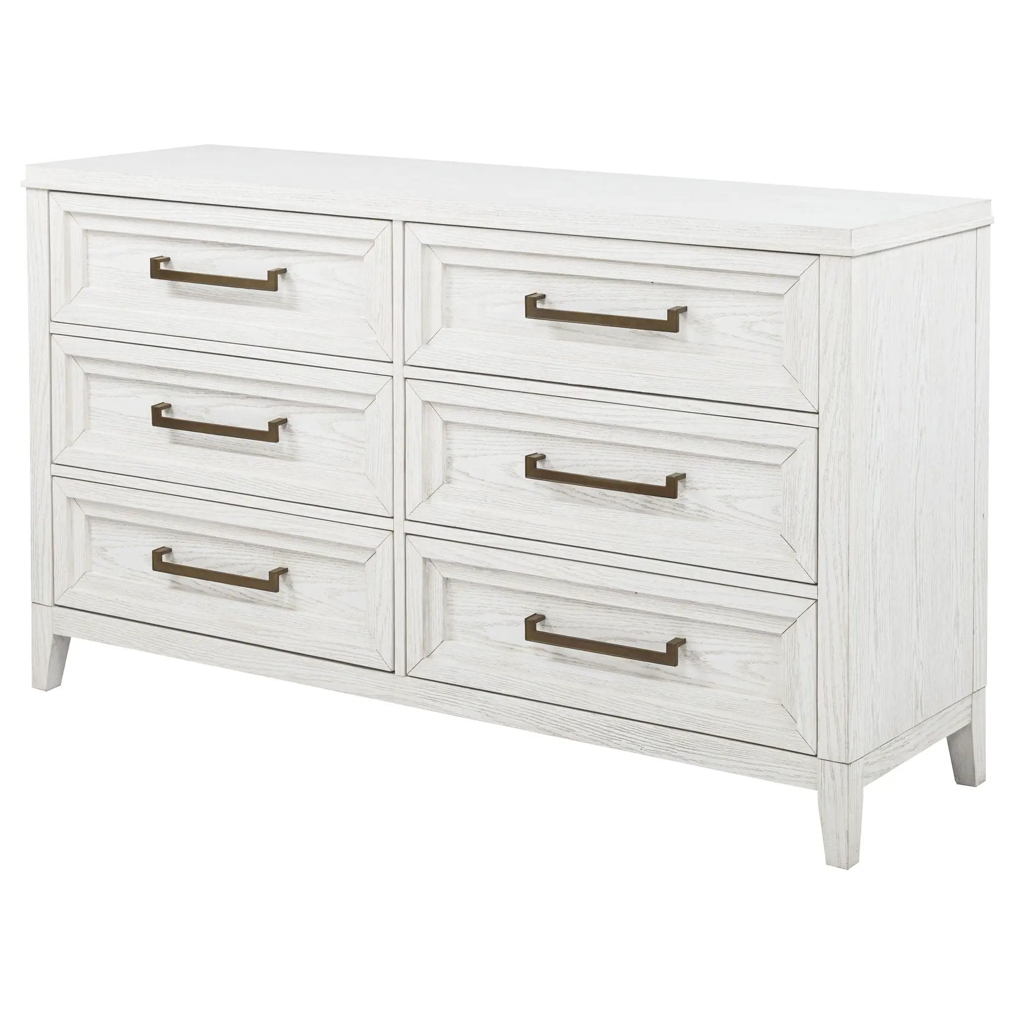 Inverness - 6 Drawer Bedroom Dresser - White by HouseOfZazla