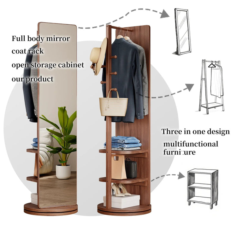 3 In 1 Multifunctional Full-Length Clothing Mirror by HouseOfZazla