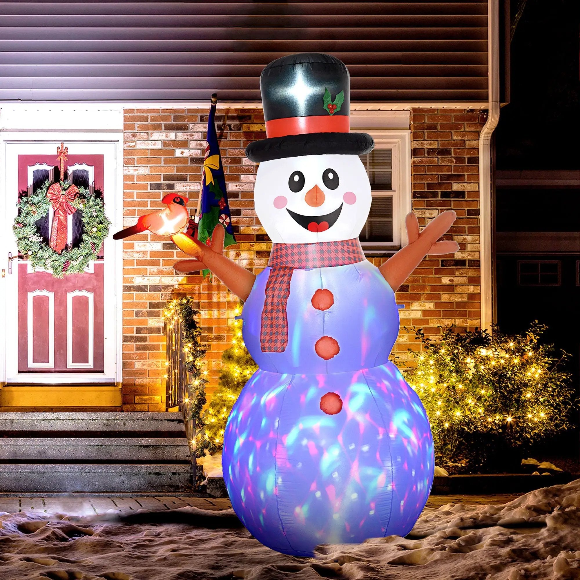 Outsunny 7.9' Christmas Inflatables Snowman by HouseOfZazla
