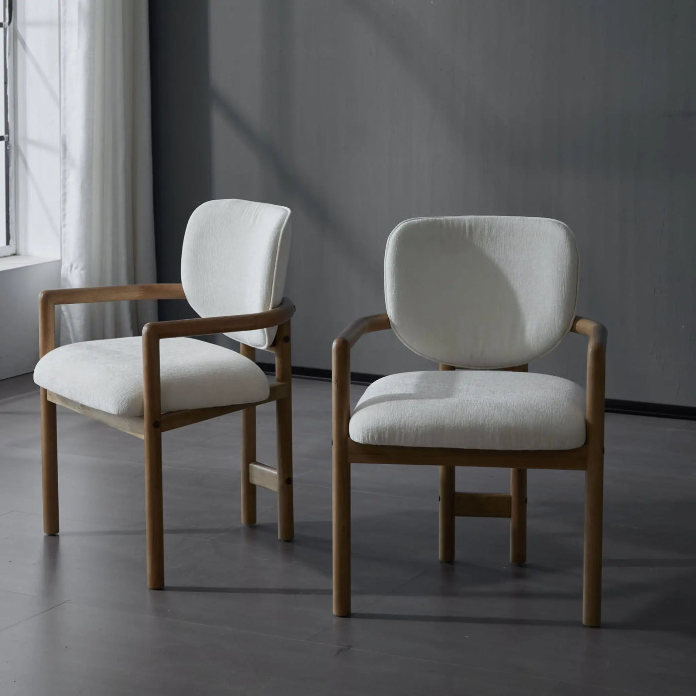 Upholstered Arm Dining Chairs (Set of 2) by HouseOfZazla