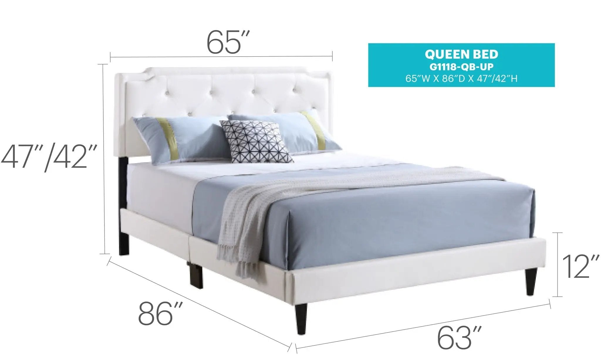 Button Tufted Bed Charming For Cozy Spaces by Unique Piece Furniture