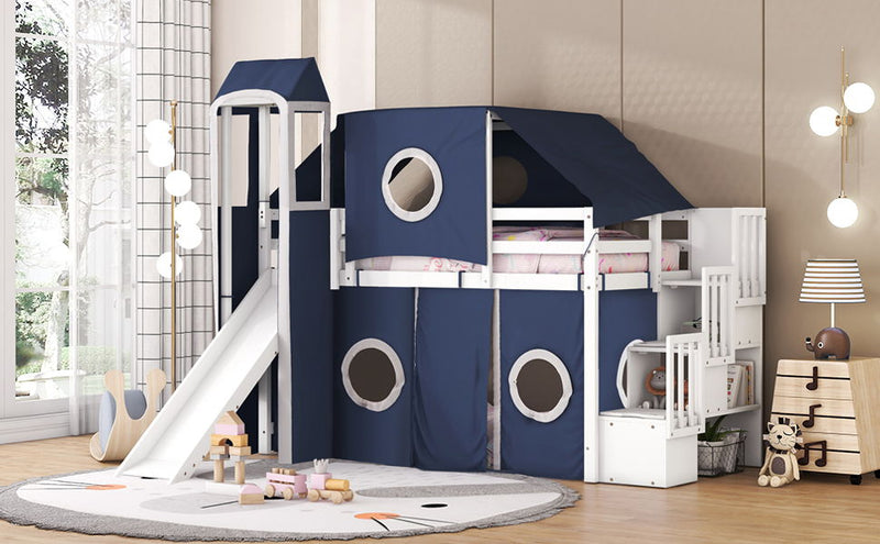 Loft Bed With Tent And Tower