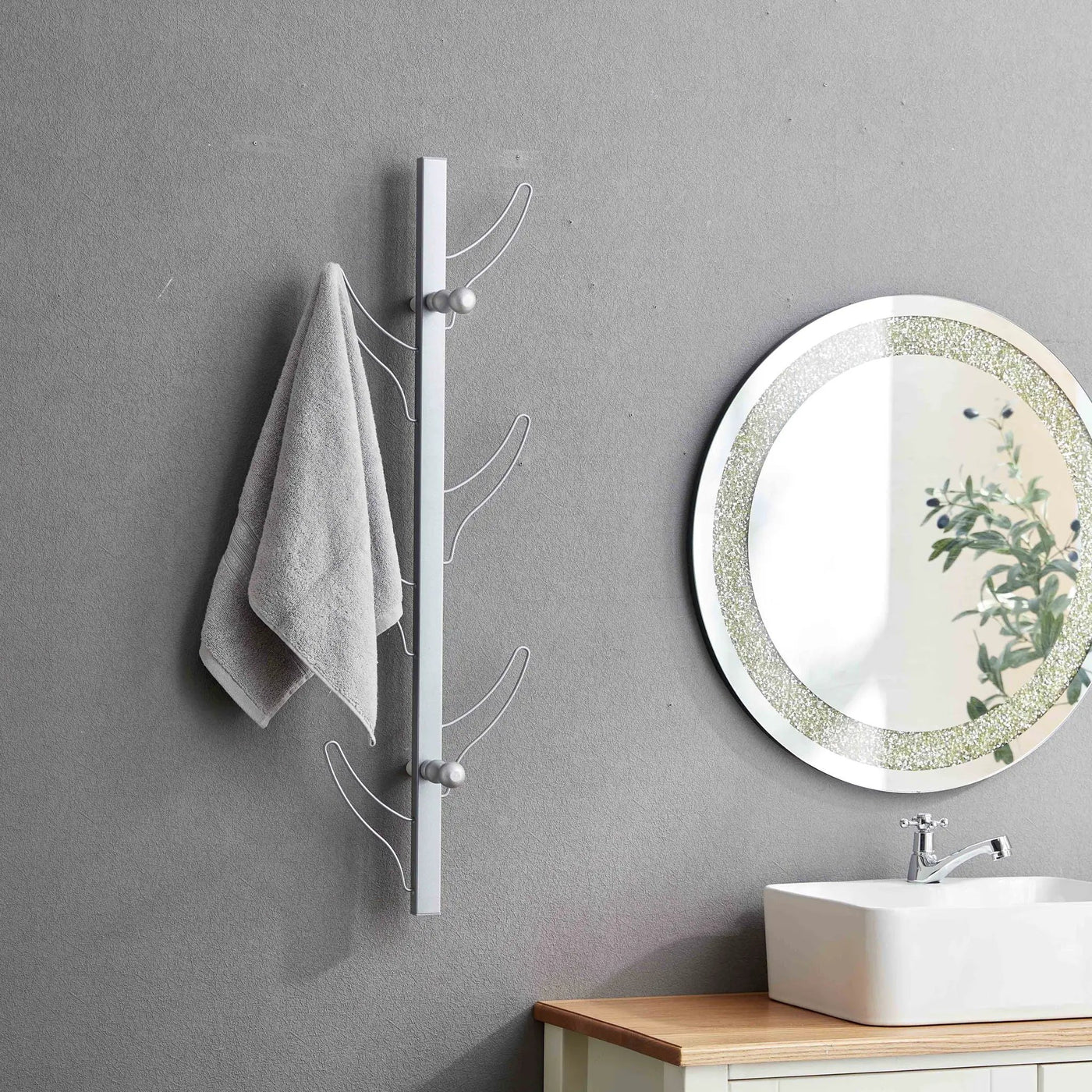 Vertical Eight Hook Coat Rack Wall Mount by HouseOfZazla