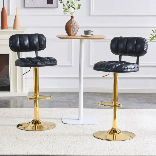 Adjustable Height Bar Stools & Footrest For Kitchen Island (Set of 2), photo 2 of 7