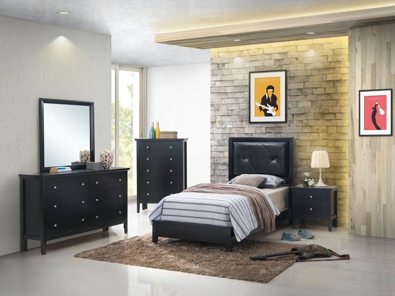 Padded Headboard Bed by HouseOfZazla