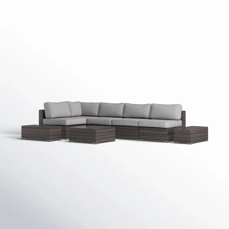 Wicker Sectional Seating Group With Cushions by HouseOfZazla