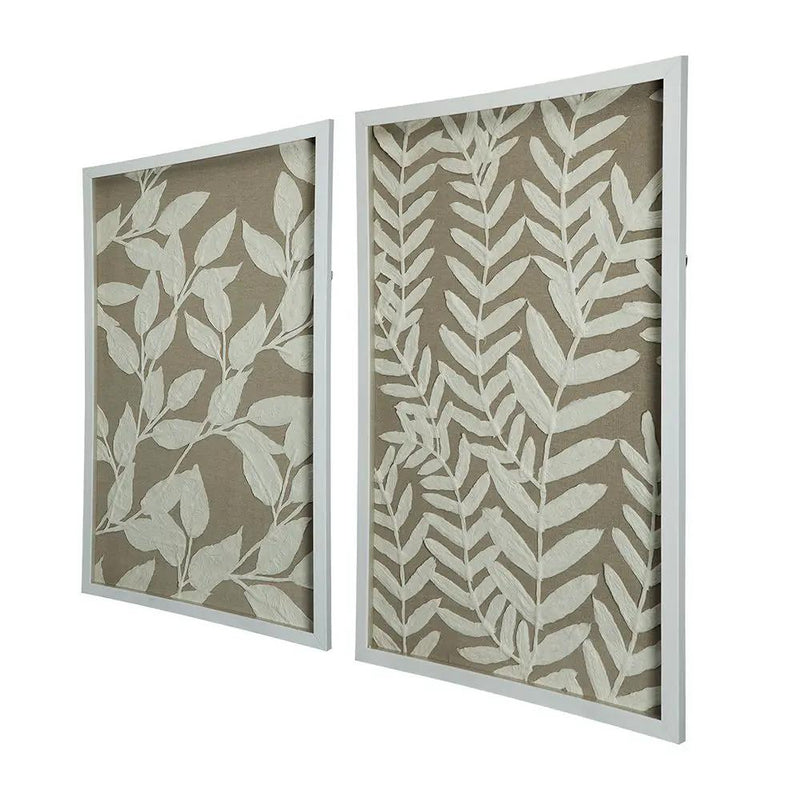 Shadow Box Wall Decor (Set of 2) - White by HouseOfZazla