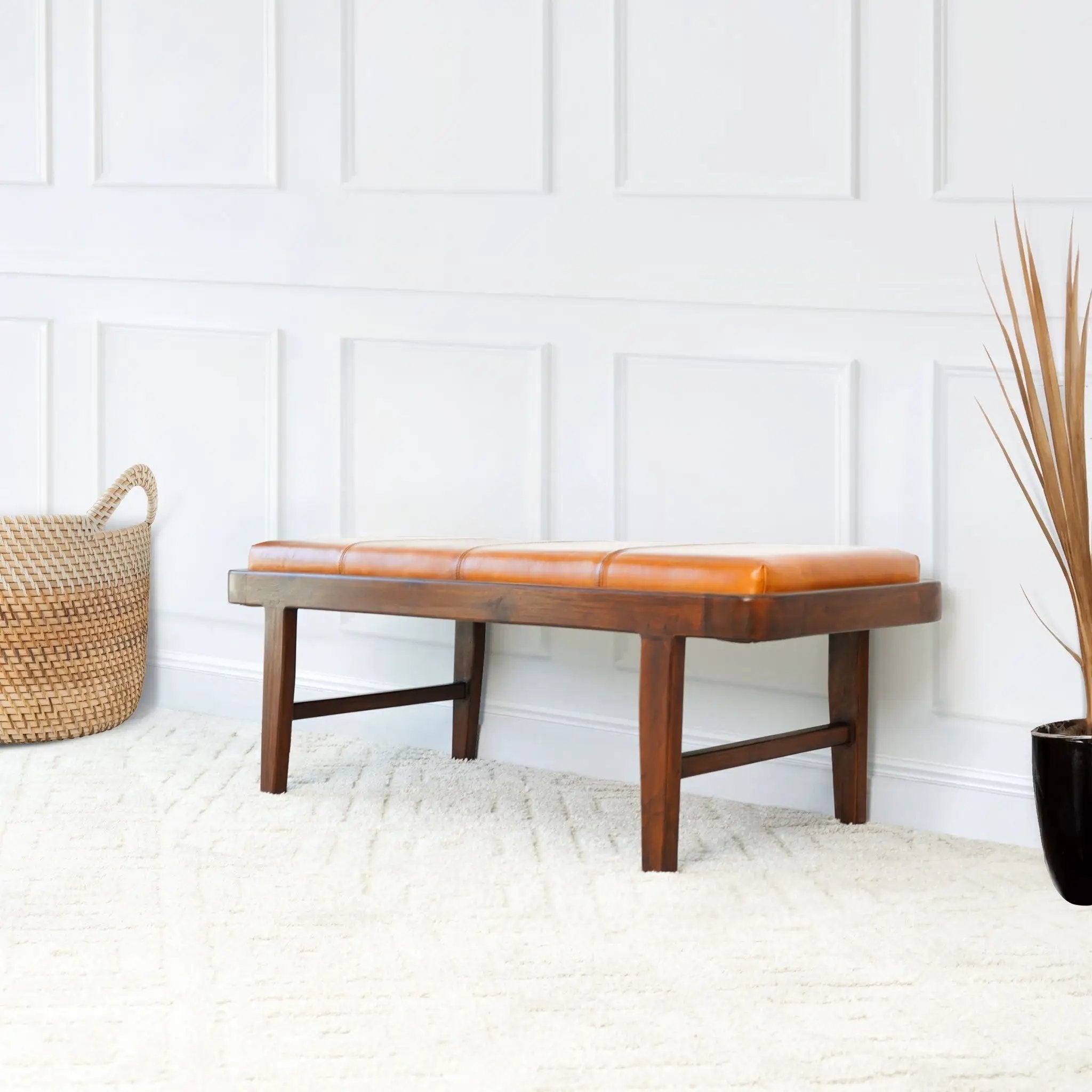 Maddox - Bench - Rustic / Tan by HouseOfZazla