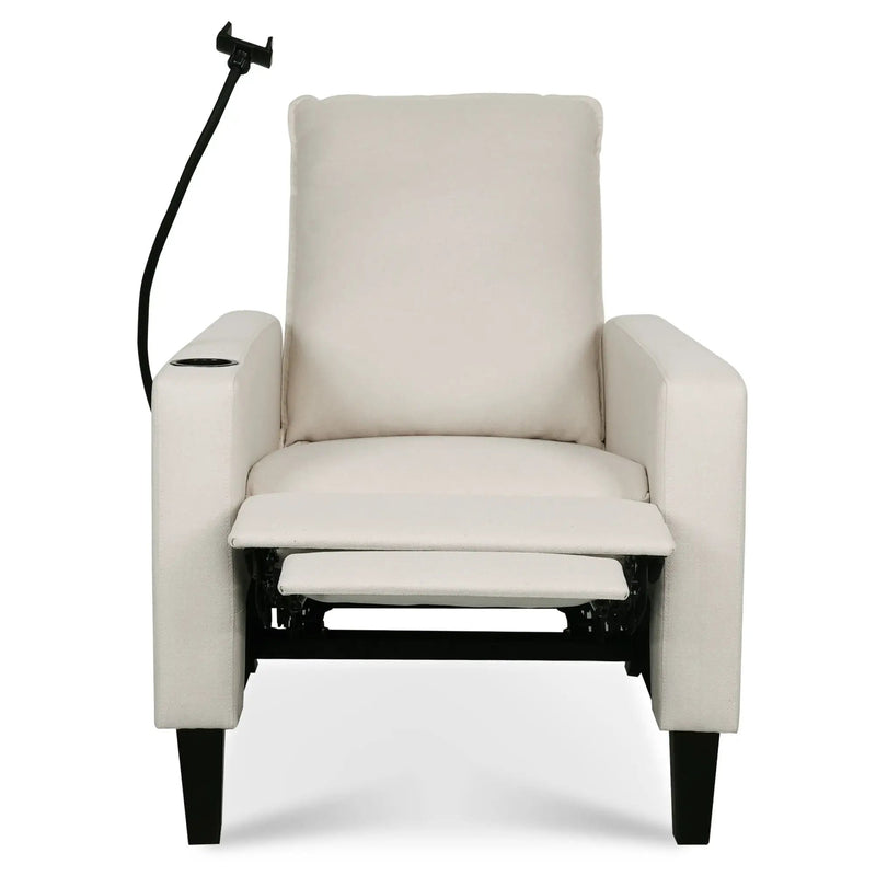Recliner Chairs For Adults, Adjustable Recliner Sofa With Mobile Phone Holder & Cup Holder, Modern Reclining Chairs Fabric Push Back Recliner Chairs For Living Room, Bedroom by HouseOfZazla